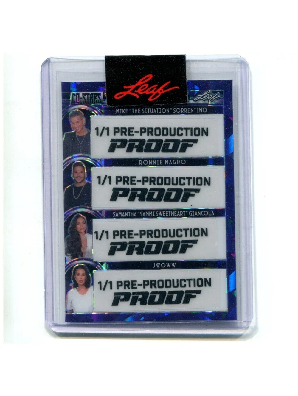 2024 Leaf Pop Century Jersey Shore Co-Stars Quad 1/1 Pre-Production Proof